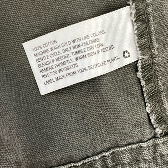 Universal Threads Olive Green Hooded Cotton Utility Jacket Small - Picture 5 of 6